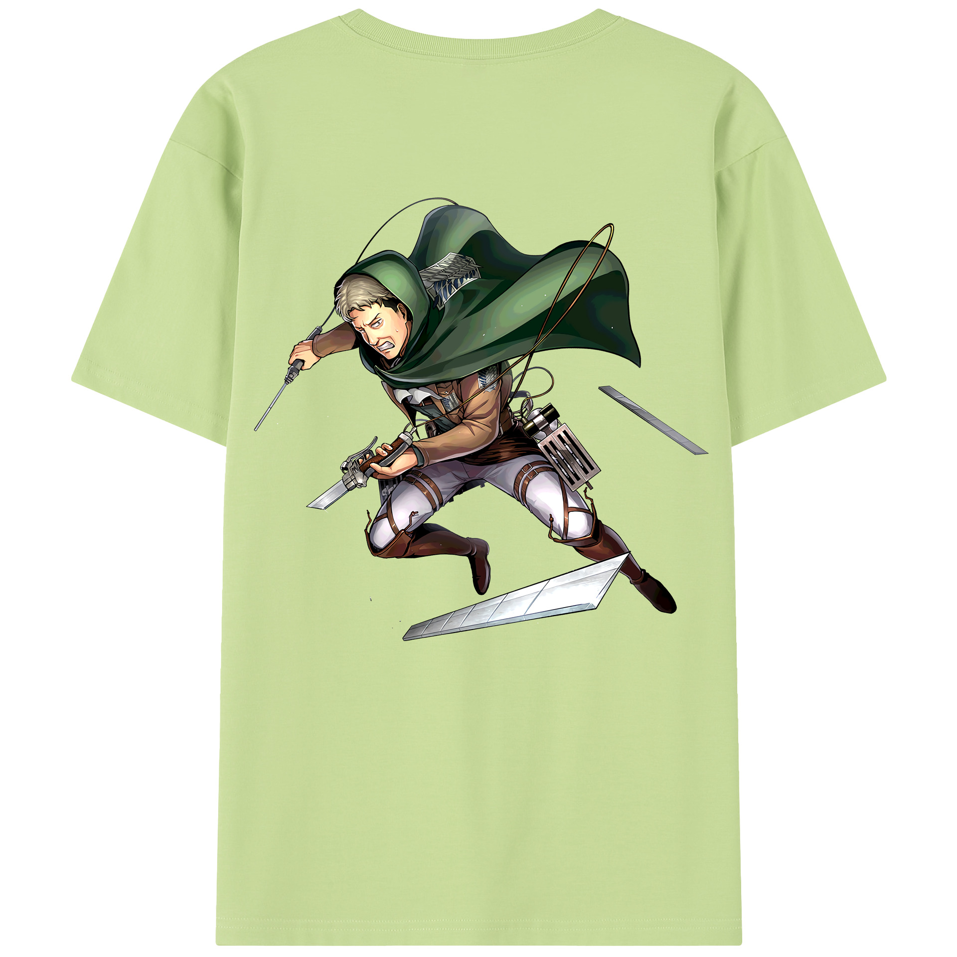 （画像用） 進撃の巨人 Attack on Titan 綿100％半袖Tシャツ（背面プリント）